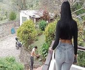 Horny gardener fucks the latina samantha's pussy - Porn in Spanish from indian outdoor garden rep sexig black