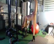 Gymnast Verona vd Leur live flexible gym session from 抖音火山版黄色直播em936 com vds