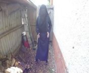 Burqa and pantyhose in the rain from niqab burqa x