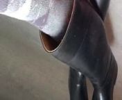 Playing with Aigle Dressage riding boots from esther aigle mutakala
