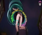 Cute Miku Dancing In Black Dress + Gradual Undressing (3D HENTAI) from full hd high quality black porn come sexy bf