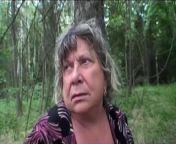 Busty granny having fun in the forest from jungle fun