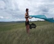 On top of a Hill in Windy Weather from nude weather girl