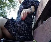 naughty milf relaxing in the park from hide x
