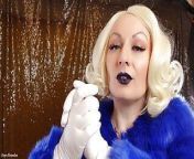 Medical nitrile white nurse gloves and fur with dark lipstick - Blonde ASMR from aftynrose asmr red lipstick and shoes video leaked mp4 download file