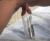 Nicole DuPapillon UK's Longest Labia clips weights to her lips and fucks her gaping pussy with different bottles from pussy lip weights