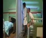 Female nurse starts a hot hospital 4-way from nurse in hospitel