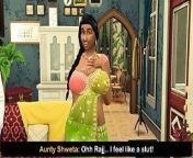 Desi Saree widow aunty Shweta - Part 2 - Wicked Whims from shweta pandit xxx