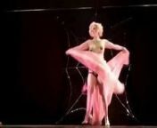 Spider Dance by Big Arse Nordic-Western Blonde Woman from erotic dance by