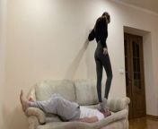 Extreme Head Crush, Jumping and Trampling in Socks - Hard Femdom from hard face trample and humiliation real mf video