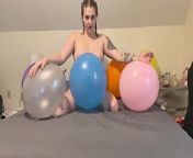 Emily Farting And Popping Balloons! from emily salch onlyfans
