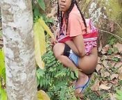 Teen Pee in the Forest from african xxx in forest