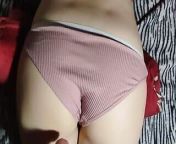 My husband fondled my anus with his finger and flooded me with cum. from korean sexy girl pantie and bra
