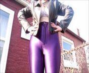 Spandex Angel - Sexy spandex disco jeans from nimco dareen sexy