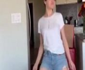 Joey King dancing in jean shorts from joey king