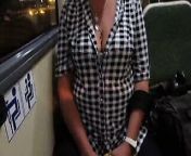 Touching her big tits n a bus from telugu bus boobs touch