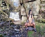 Naked in public from women doing pissing in road side