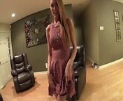 Lift the dress of this perfect blonde and fuck her from drish