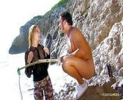 Nude fisherman gets interrupted by the blonde that wants to from nude boy erect