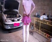 slut school girl mechanic auto repair confined from shemale mix fuckdian school girl