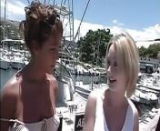 Blonde girl does the 69 while sailing on a boat from saleem sail funny
