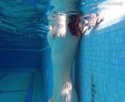 Big tits Sheril goes underwater naked from sheril dekar nude xxx videox kajal