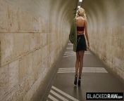 BLACKEDRAW Gorgeous tourist Kelly devours stranger's BBC from blackedraw blonde
