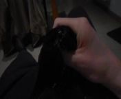 Blowing my load inside a sheer sock from my previous video from hunk licks girl senseless previous to rough pussy slamming