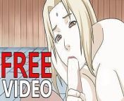 SASUKE CUMS IN TSUNADE'S MOUTH (NARUTO HENTAI) from video naruto hentai vs sasuke vs karin xxxrab big as