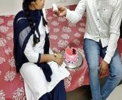 Komal's school friend cuts cake to celebrate two-month from indian aunty cut layer