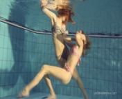 Duna and Nastya horny underwater lesbians from kiss nastya
