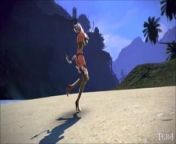 Tera: Castanic Whore Dancing on the Beach High Quility from berta castane