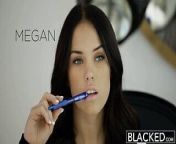 BLACKED Megan Rains First Experience With BBC Part 1 from 5 in 1 blacked