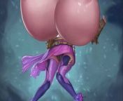 Loosing the Fight - Milky Breast expansion animation from breast expansion animated