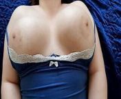 Huge swinging natural tits from big breast walking bouncing slow motion