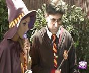 Sensual Jane is enjoying some naughty group action with horny Harry Potter and her friends from harry potter movie sex