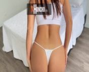 Latina Fitness Model Stepsister Gets Mouth Full of Cum (Full HD) from মাং গোয়া