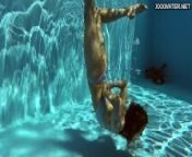 Russian gymnast Mia Split swimming naked from lsn show naked picture