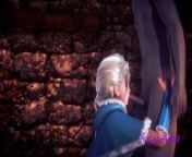 Frozen Hentai 3D - Elsa Have sex in his castle from disve