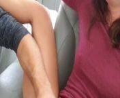 Hot Couple Caught Fucking in the Car after Date, Screaming Orgasms, Creampie View from sex in a car