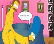 The Simpsons - Marge x Flanders - Cartoon Hentai Game P63 from x rated teens