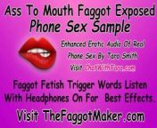 Ass To Mouth Faggot Exposed Enhanced Erotic Audio Real Phone Sex Tara Smith Humiliation Cum Eating from mahalomarcy trigger
