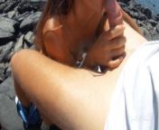 Quick Fuck & Blowjob with Fitness Girl in a Public Beach | POV Cum Mouth from ru ls island models