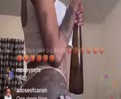 Jodi Couture ALL HER ASS OUT TWERKIN on IG LIVE ! from dancehall skinout no pantiesdian b