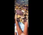 Jerking Off in Public and Cumshot on a Nudist Girl at the Beach. Huge Load on big tits and body. POV from mama lal kamaaunties nude bathing hidden boomika xxx com