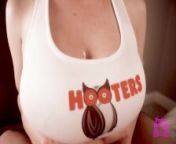 Hooters Waitress with Huge Tits Makes My Dream Come True from hooters chich