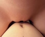 POV Wet pussy cameltoe sliding and rubbing cock for huge cumming from cameltoeo