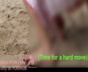 HANDJOB BY REAL TEEN STRANGER ON THE BEACH AFTER DICK FLASHING! Towel drops, shows big cock! Cumshot from wc pee voyeur