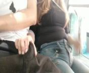An unknown girl make me handjob on the bus. IN PUBLIC from flashing the camera in public for