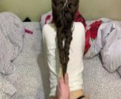 Deep anal with a schoolgirl-filled her ass with cum from russian anal